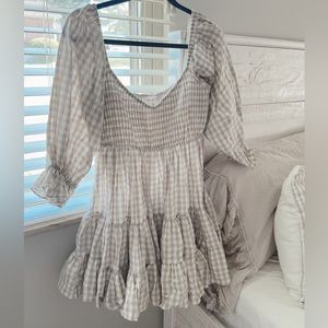 adorable gingham babydoll dress!!!